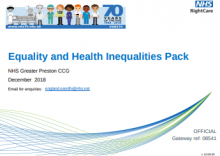 Equality and Health Inequalities Pack: NHS Greater Preston CCG